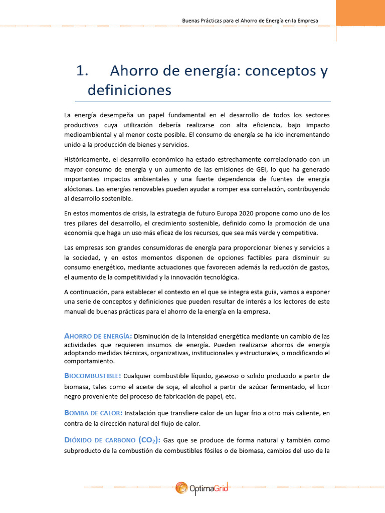 Ahorro y Eficiencia Energetica | PDF | Uso eficiente de energía ...