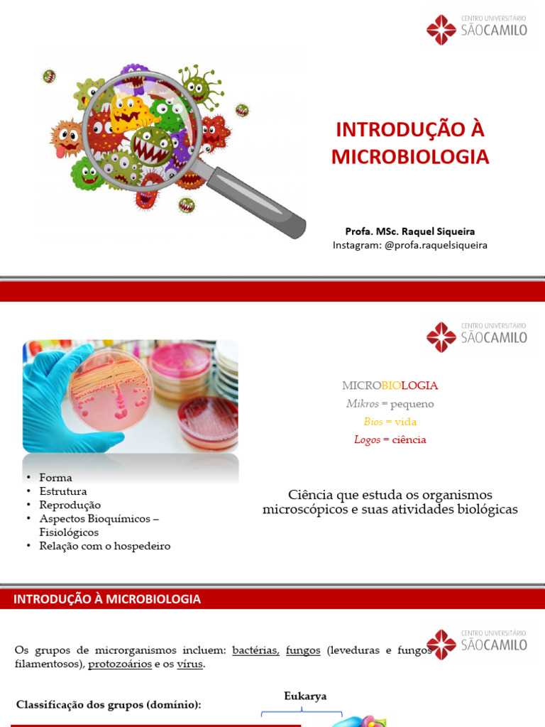 Introdução à Microbiologia: Conceitos e Importância | PDF | Bactérias ...