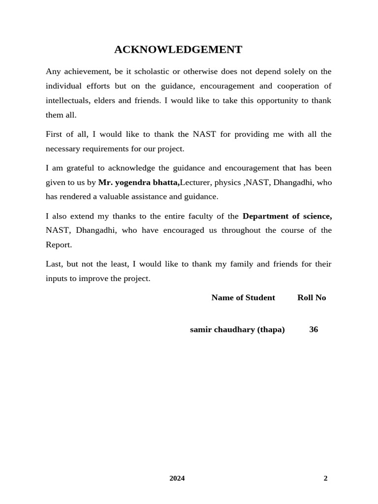 2 Acknowledgement-2 | PDF