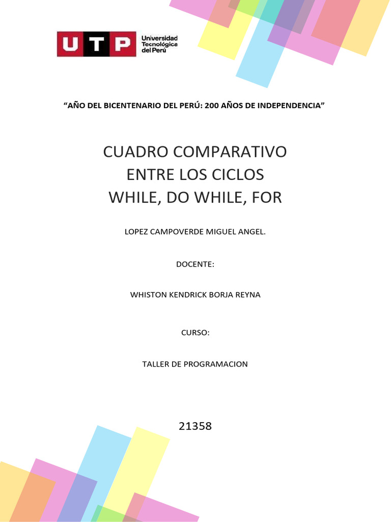 Comparativa de Ciclos en C: While y Do While | PDF | Ciencias de la ...