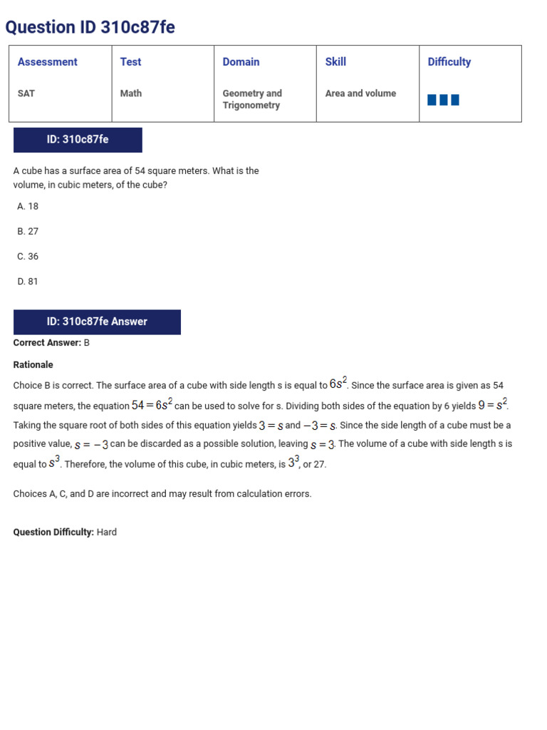SAT Math Problems on Geometry and Ratios | PDF | Circle | Inequality ...