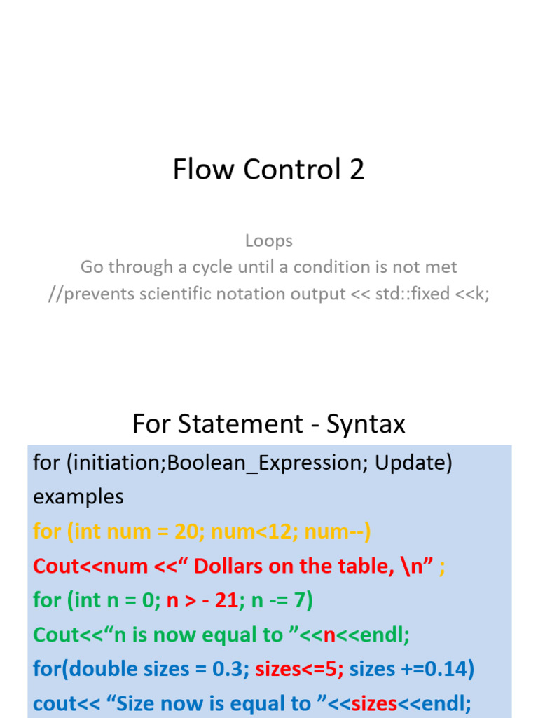 c++ Session 4 | PDF | Control Flow | Namespace