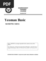 Download US Navy Course NAVEDTRA 14261A - Yeoman Basic by Georges SN7843847 doc pdf