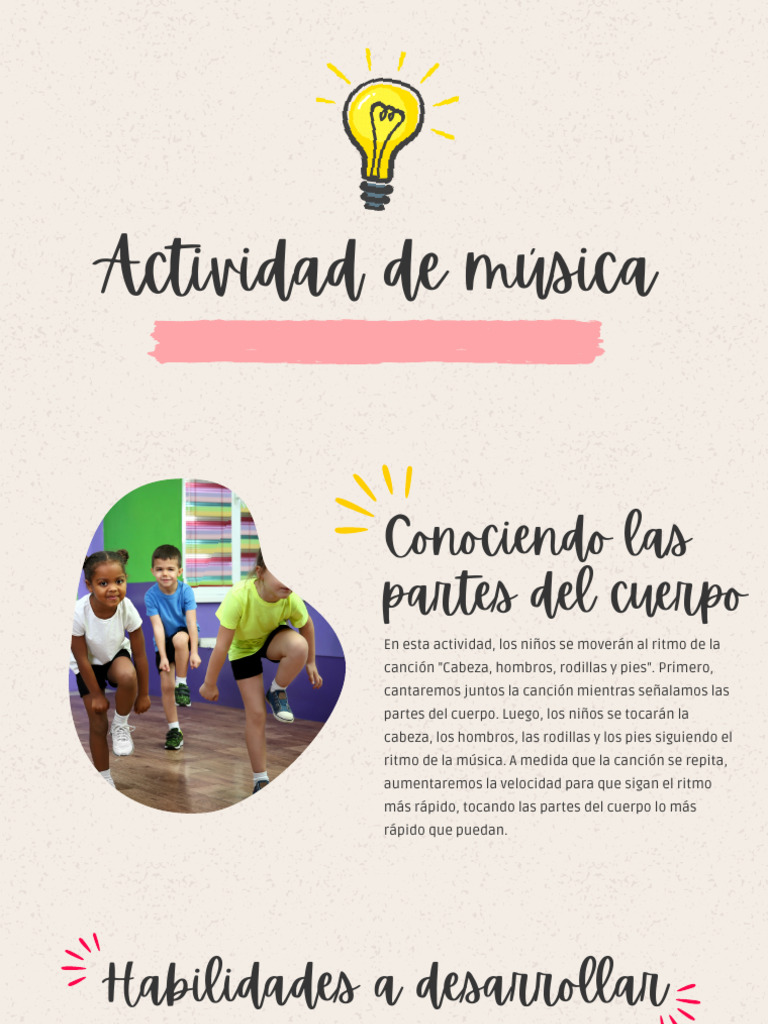 Actividad De Música Para Niños Pdf
