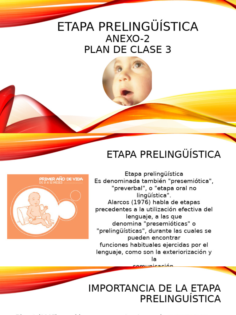Fases de la Etapa Prelingüística | PDF