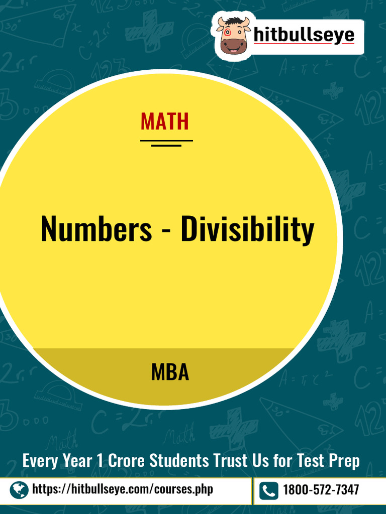 Divisibility Rules and Key Results | PDF | Discrete Mathematics ...