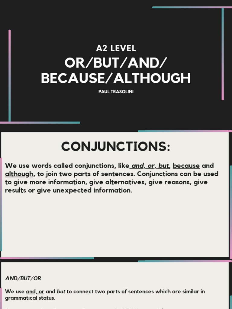 Beginner's Guide to Conjunctions | PDF | Adjective | Language Mechanics