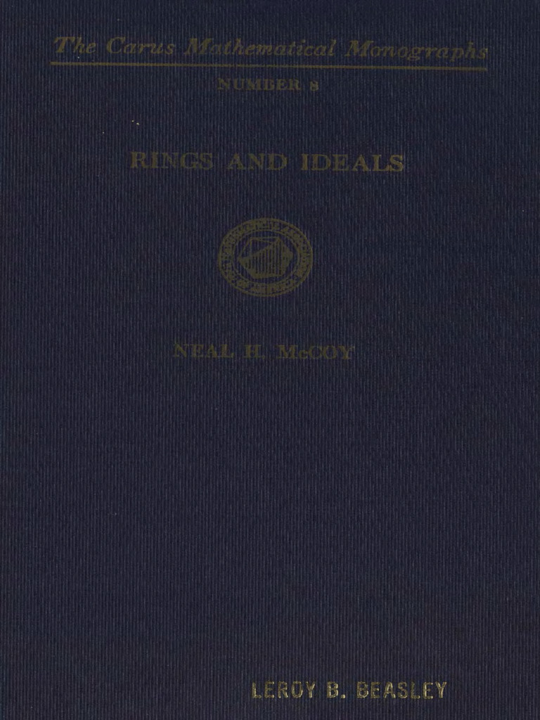 Introduction to Rings and Ideals | PDF | Ring (Mathematics) | Field ...