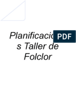 Planificaciones Taller de Folclor