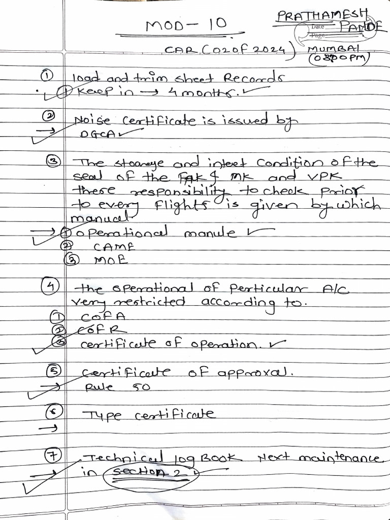Maintenance Records for Aircraft Operations | PDF