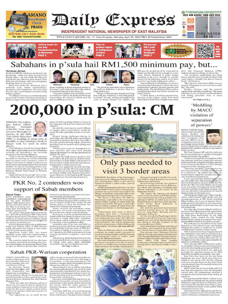 Daily Express 25042022 | PDF