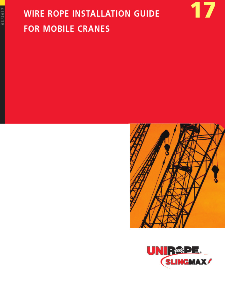 2017 Mobile Crane Installation Guide | PDF | Rope | Crane (Machine)