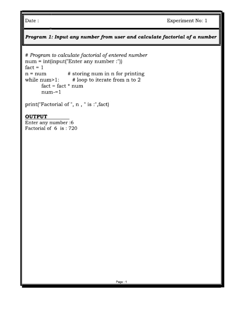Practical File 1 Xii Cs | PDF