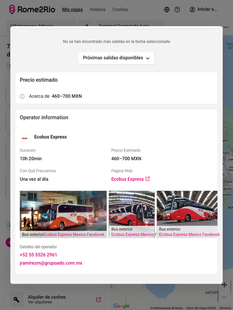 Villahermosa A Terminal Central de Autobuses Del Norte | PDF