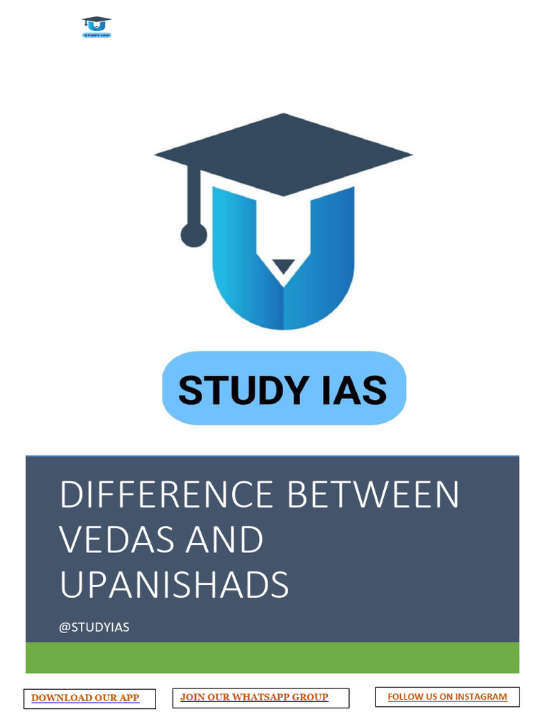 Difference Between Vedas and Upanishads | PDF | Vedas | Upanishads