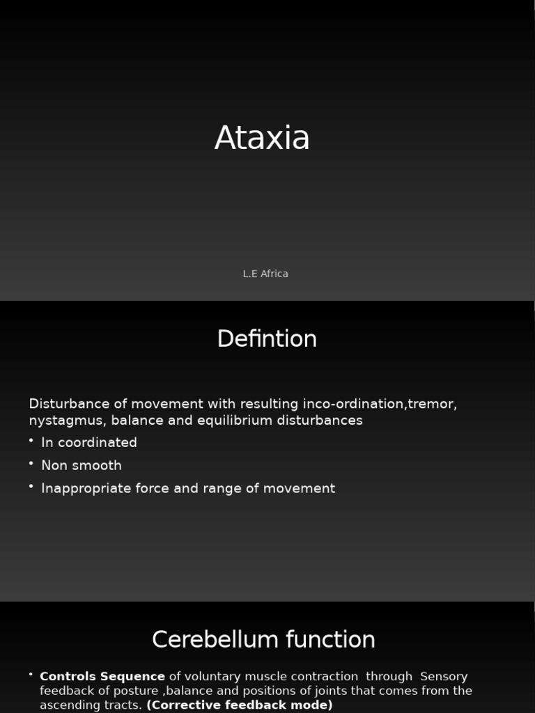 Ataxia 2024 | PDF | Cerebellum | Balance (Ability)