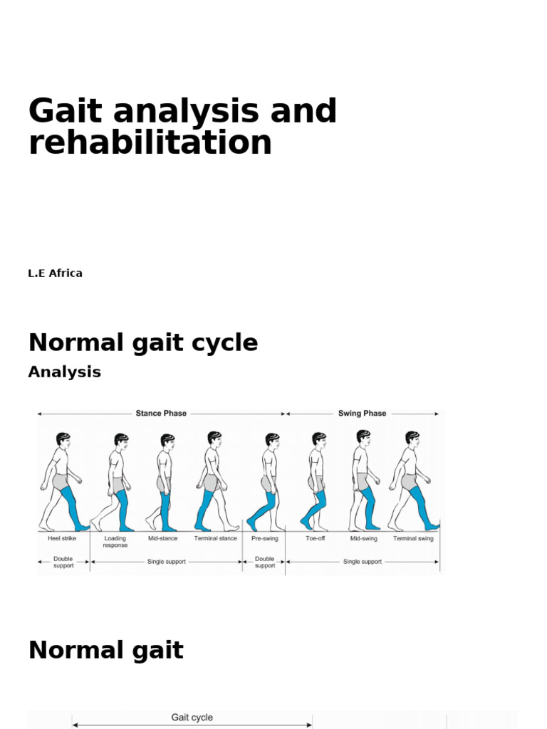 Gait Rehabilitation 2024 | PDF | Foot | Musculoskeletal System