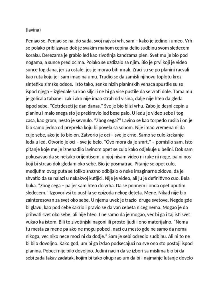 Lavina | PDF