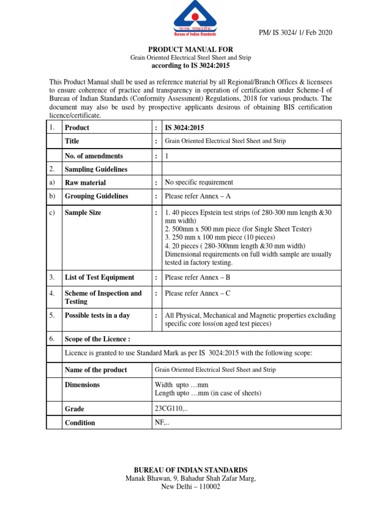 Pm-Is 3024 | PDF | Sheet Metal | Inductor