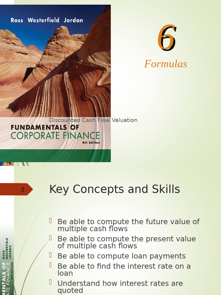 Cash Flow Valuation Formulas Guide | PDF | Present Value | Financial ...