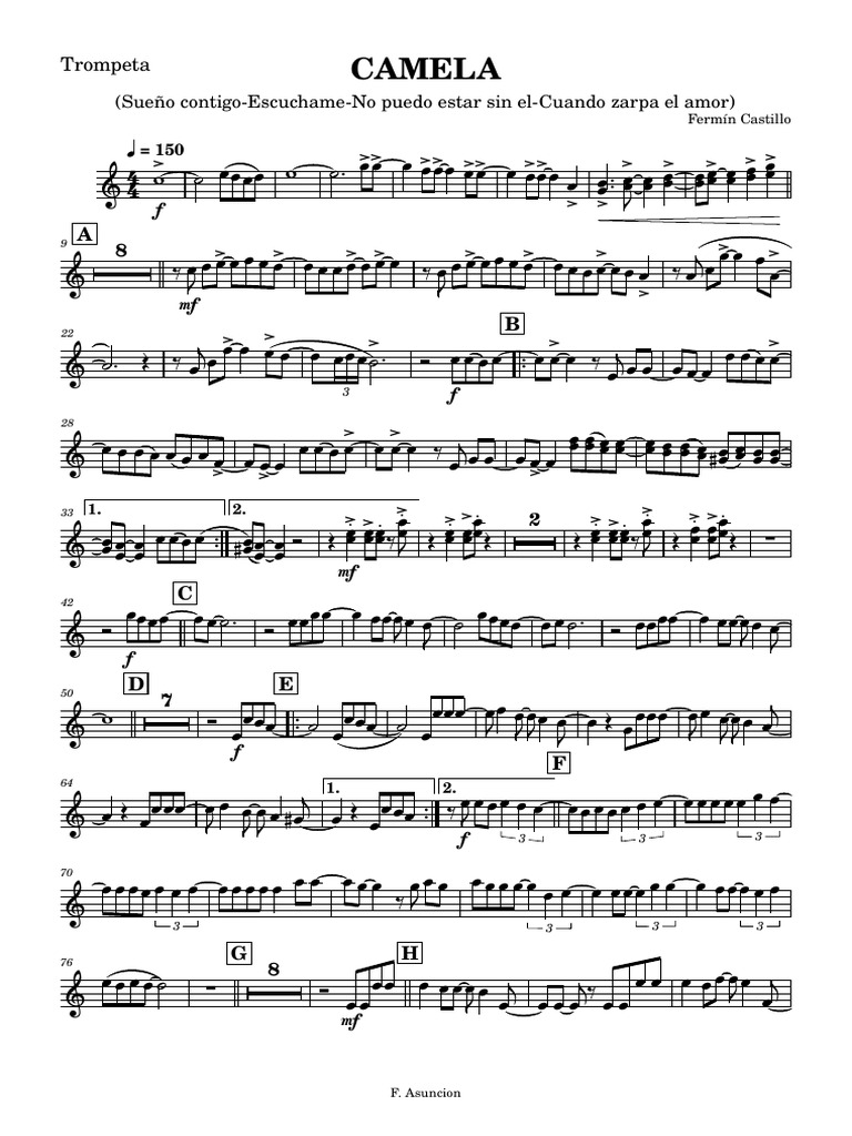 Camela Mix Charanga (2) Trompeta | PDF
