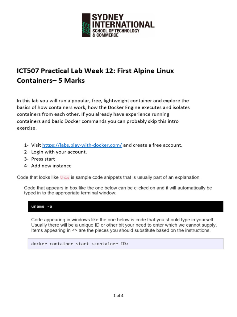 ICT507 Week 11 Lab 6 | PDF | Computer Science | Operating System Families