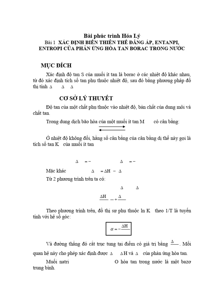 Phuc Trinh THC TP Hoa Ly | PDF