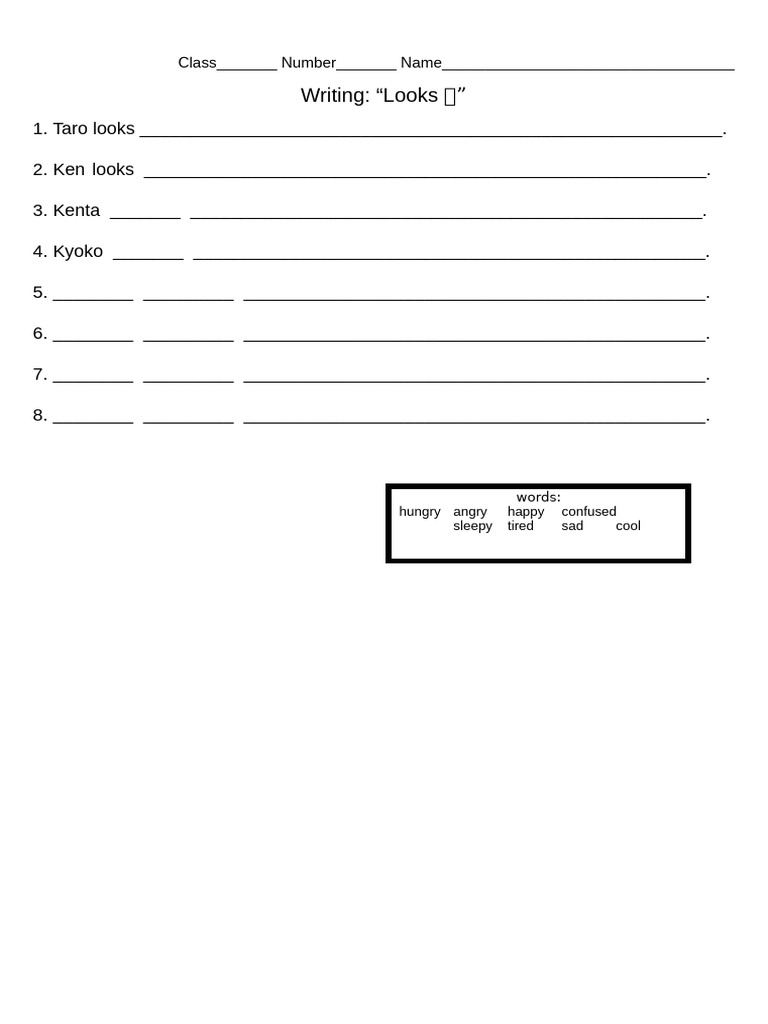 Descriptive Writing Exercise: Emotions | PDF