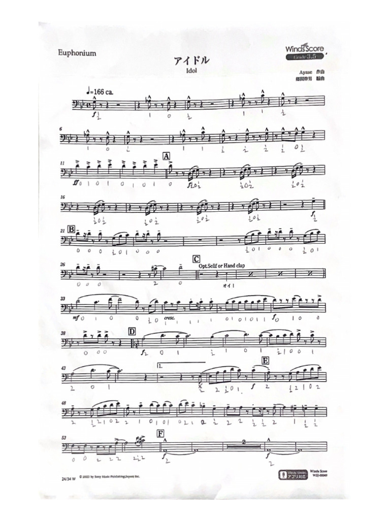 Winds Score | PDF