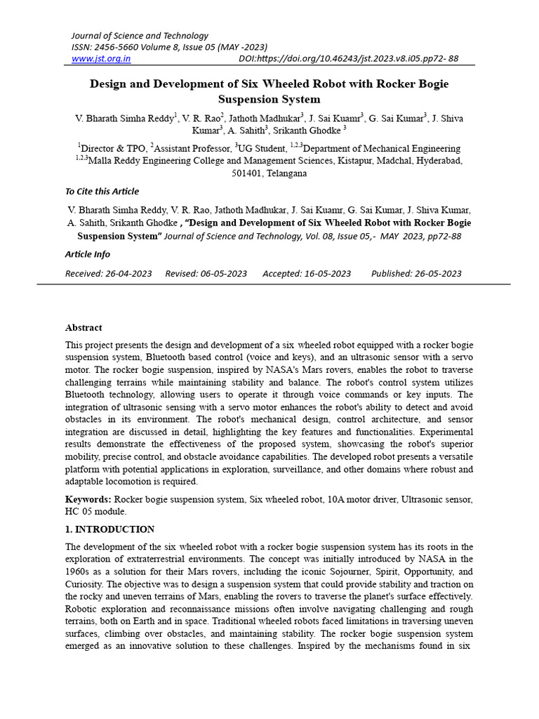 Peer Reviewed Scientific Journals Pdf Robot Robotics