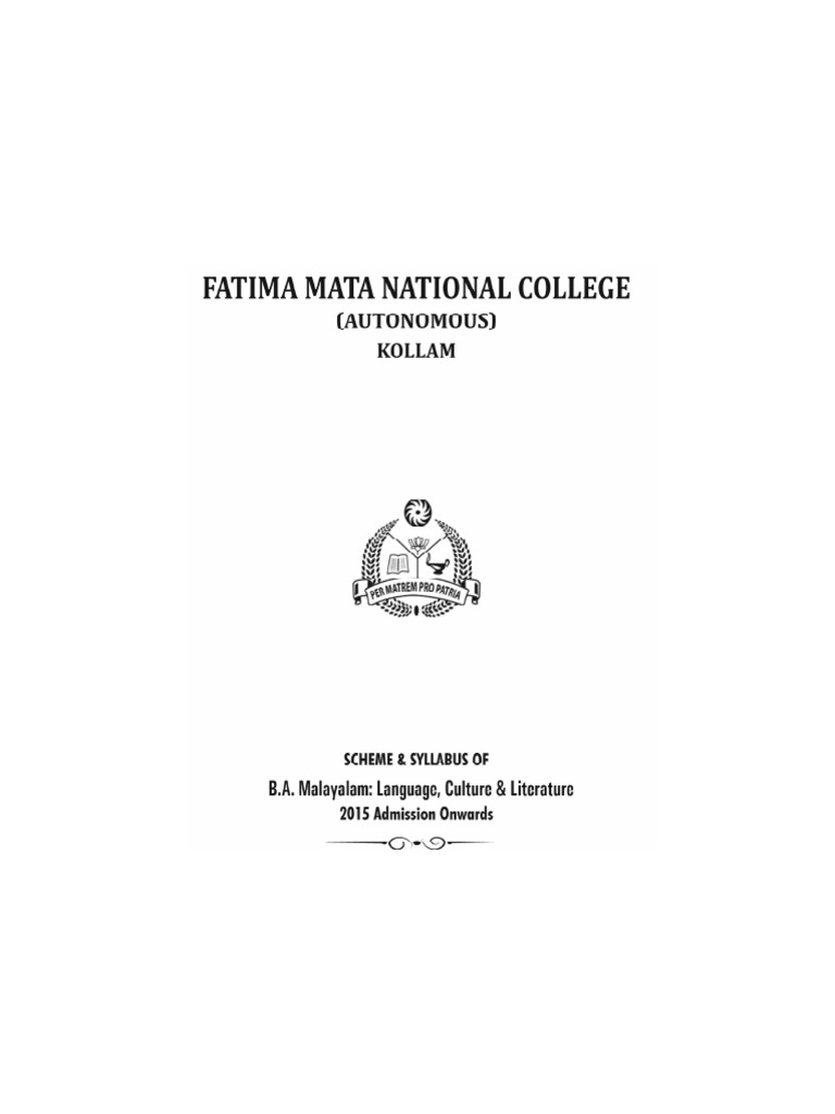 BA Malayalam 1 PDF Human Communication Linguistics