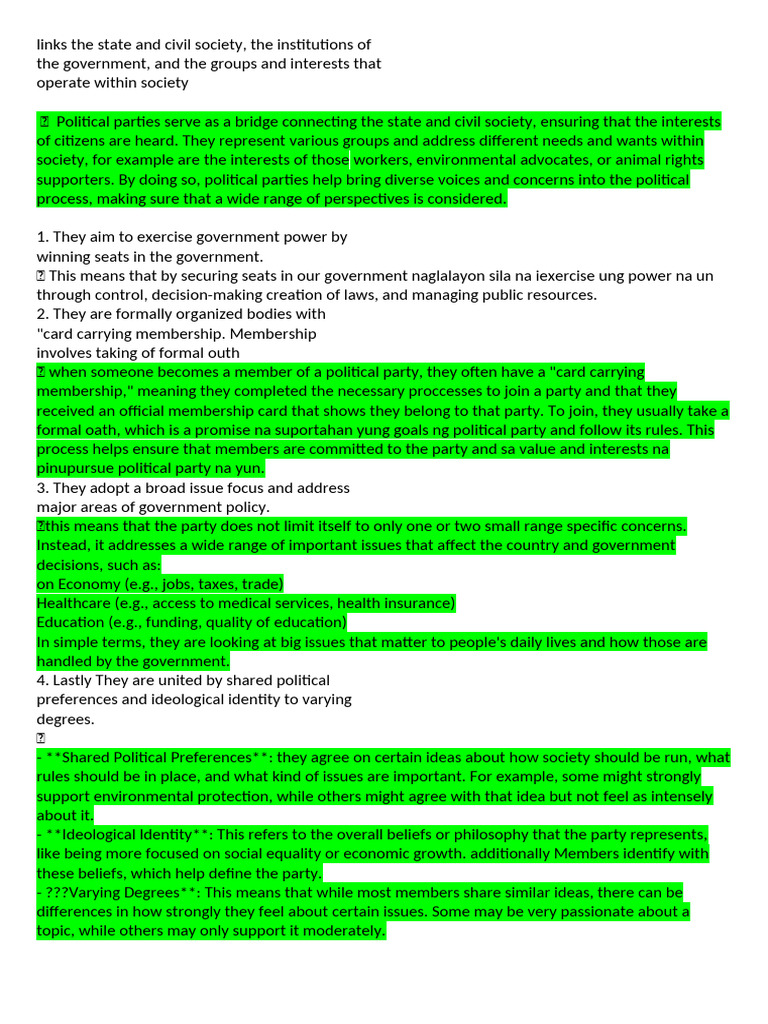 Links The State and Civil Society | PDF | Political Parties | Ideologies