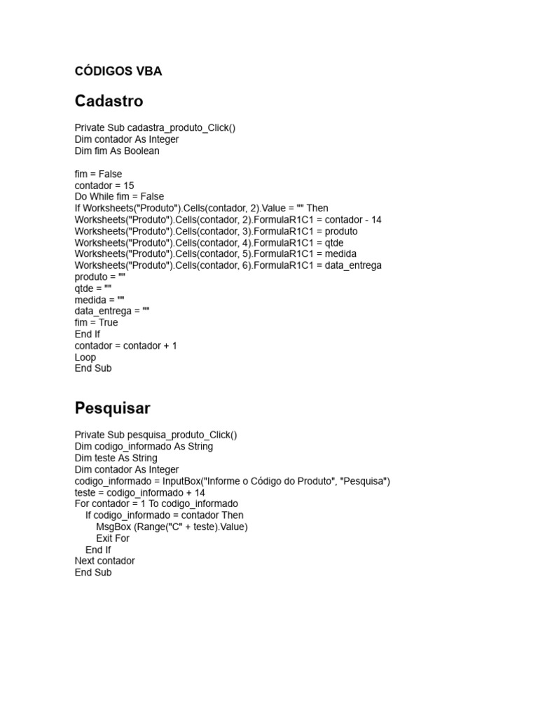 How To Write Vba Code | PDF