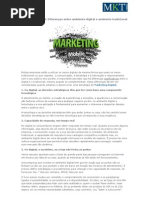Marketing Digital - Diferenças entre ambiente digital e ambiente tradicional