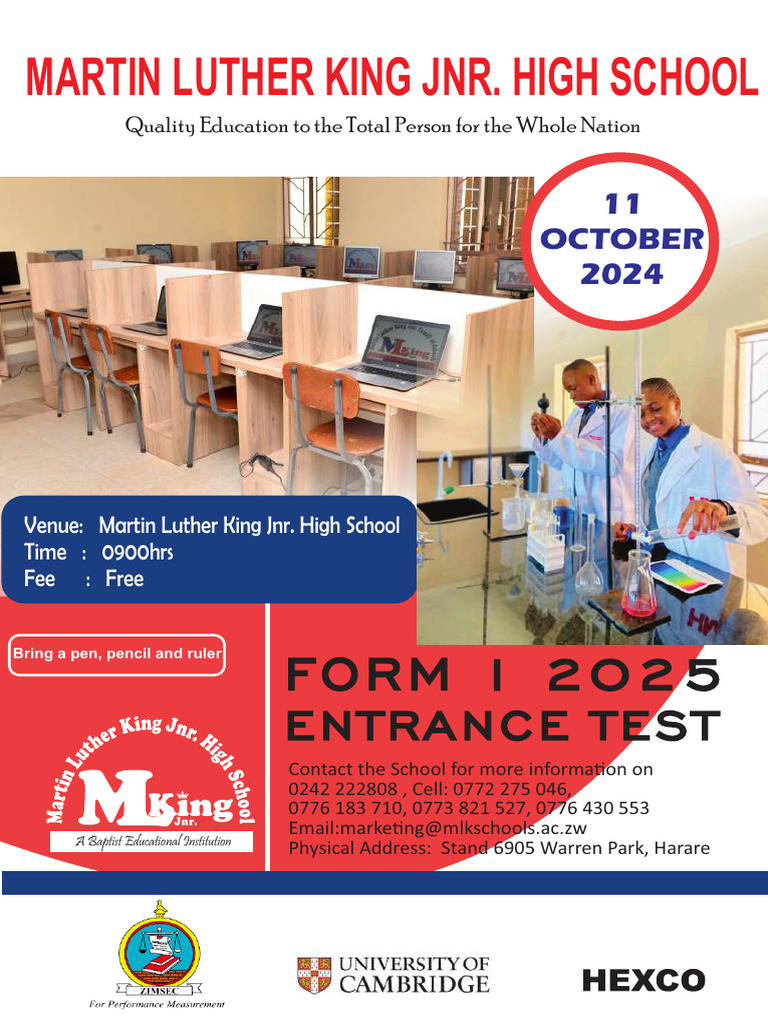 Form 1 entrance test flyer 1 pdf