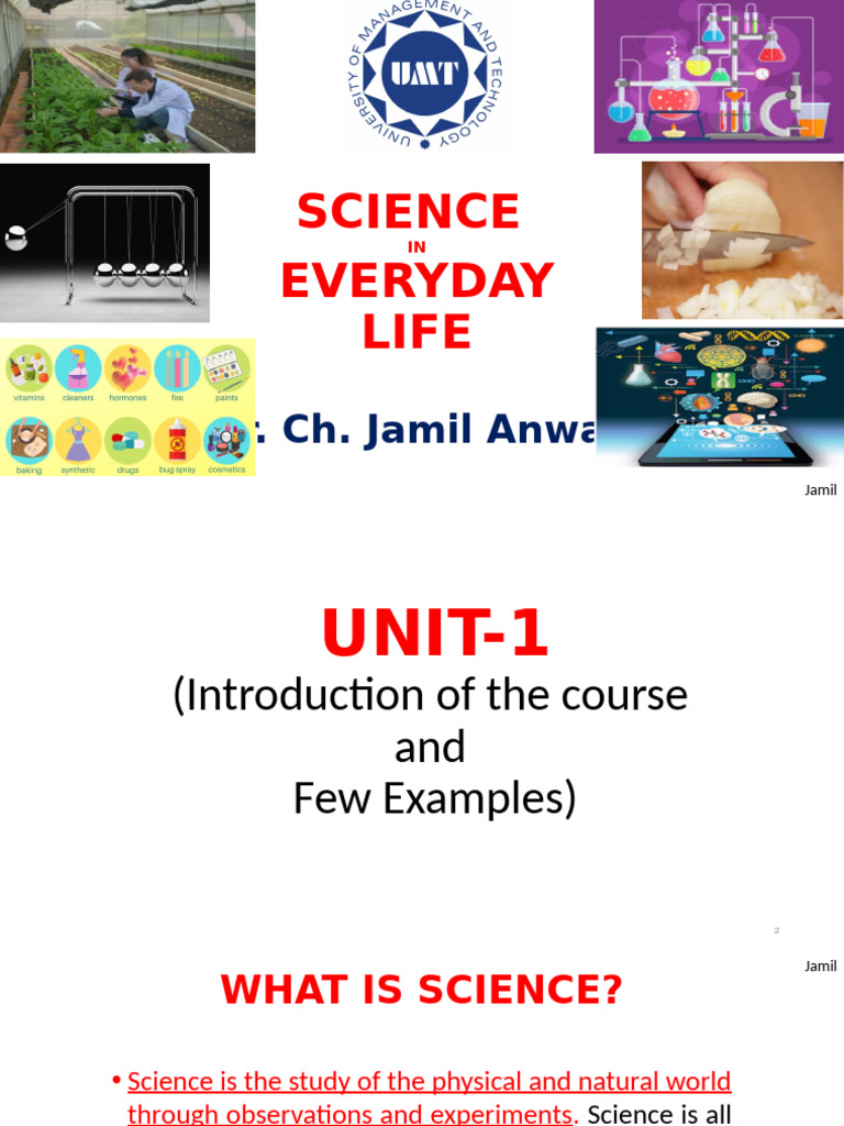 UNIT-1 (Intro & Examples) | PDF | Physical Sciences | Materials