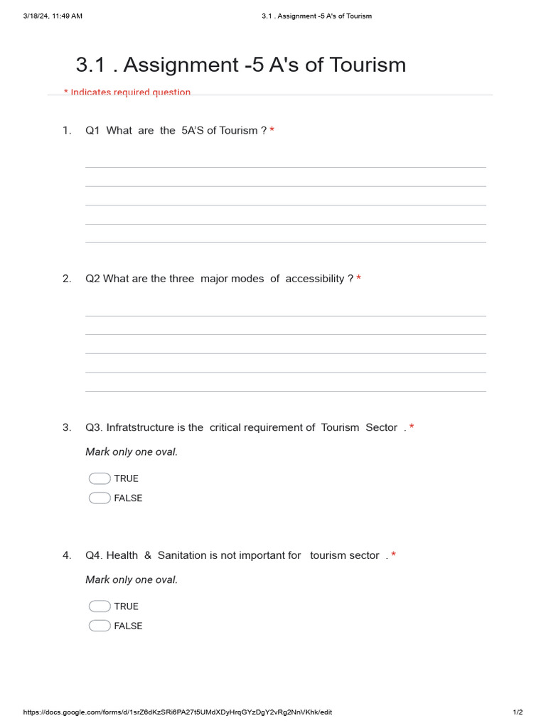 3 1++Assignment+-5+A, S+of+tourism | PDF | Technology & Engineering