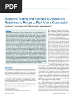 Buffalo Concussion Treadmill Test Guide | PDF | Concussion | Heart Rate