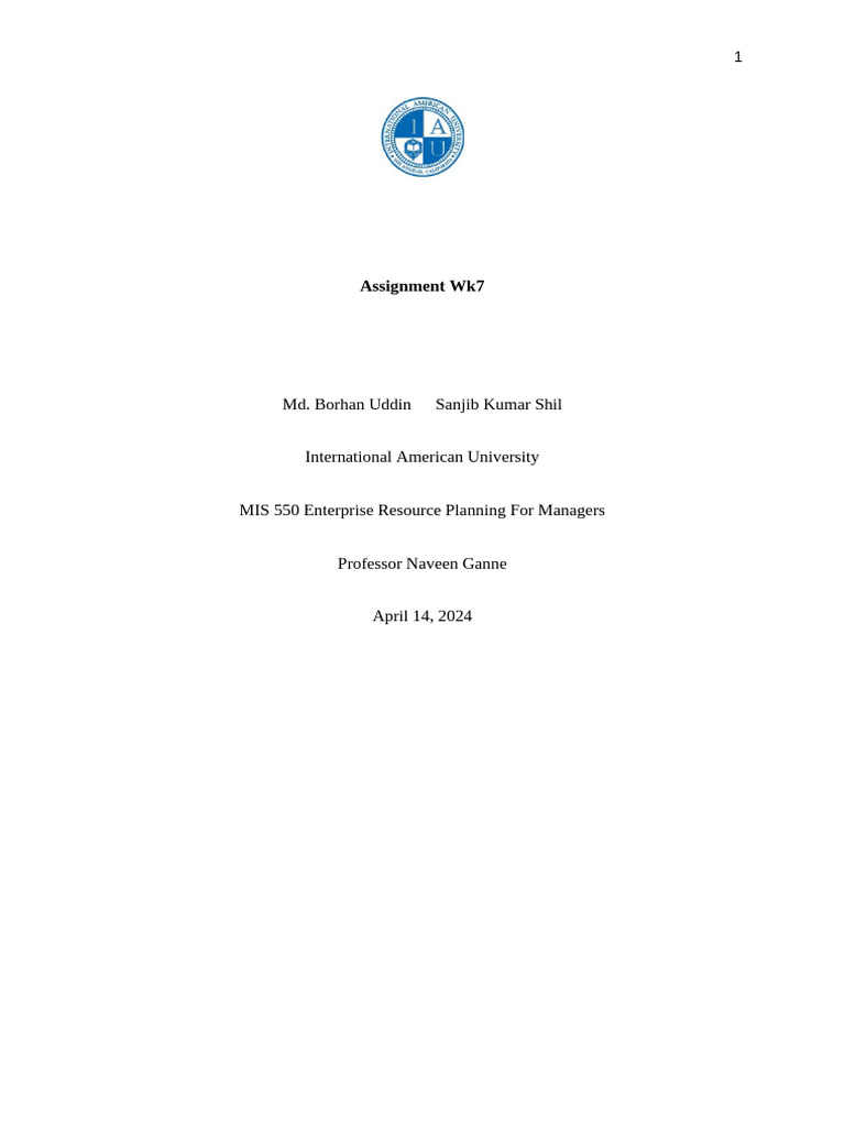 Week7 It Project Plan Pdf Project Management Software Development