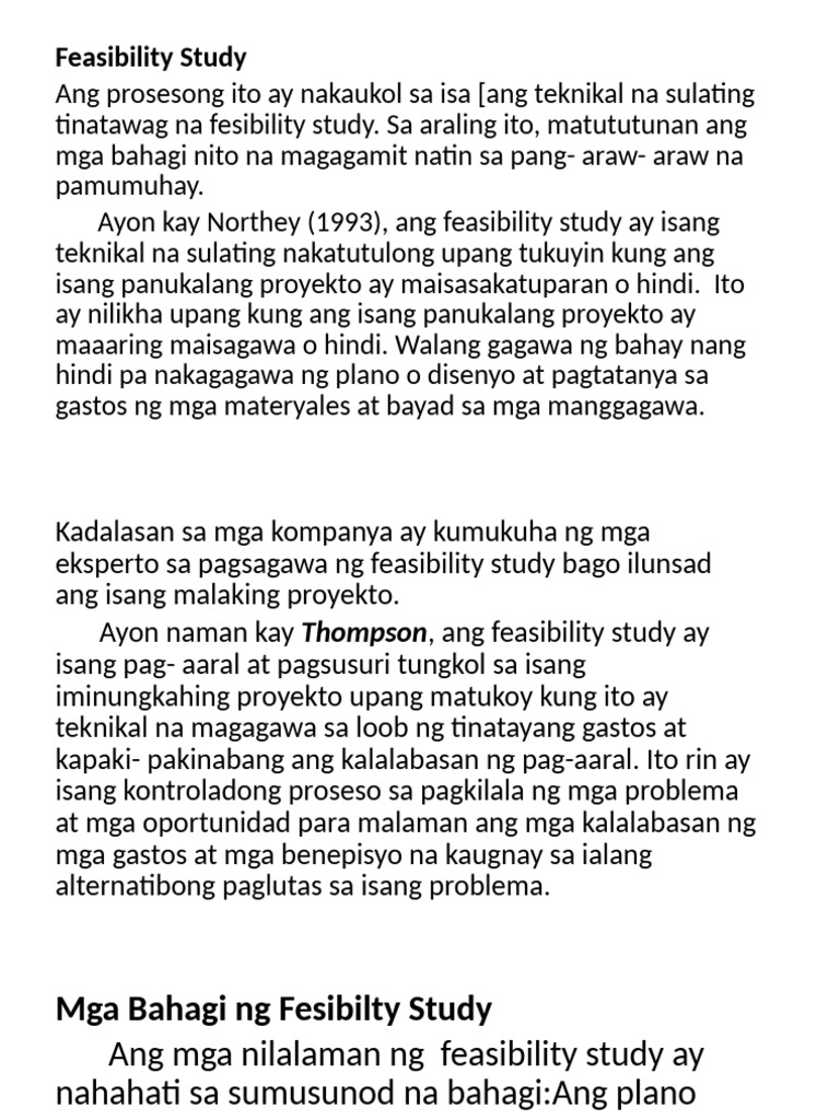 Feasibility Study | PDF