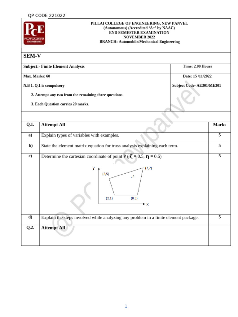 FINITE ELEMENT ANALYSIS TEXTBOOK PDF visual data 3