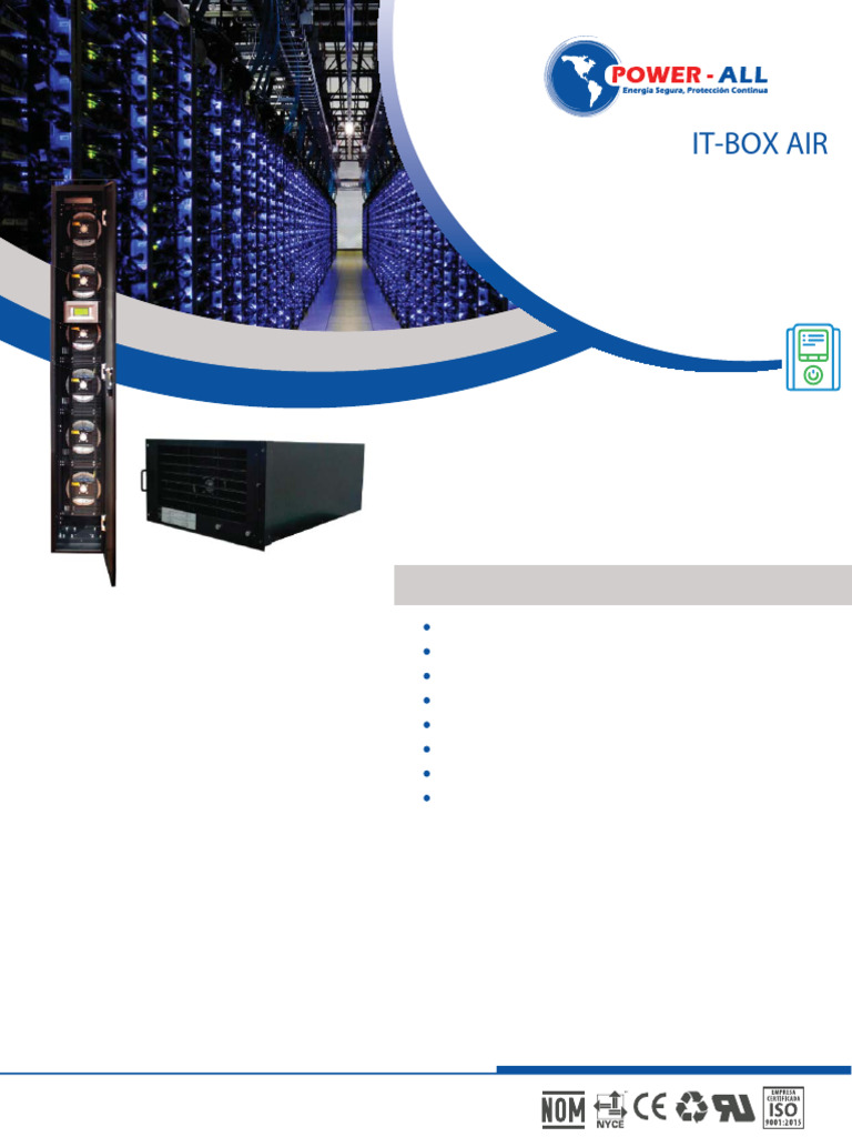 Comparativa de Refrigeración In-Row y Rack | PDF | Aire acondicionado ...