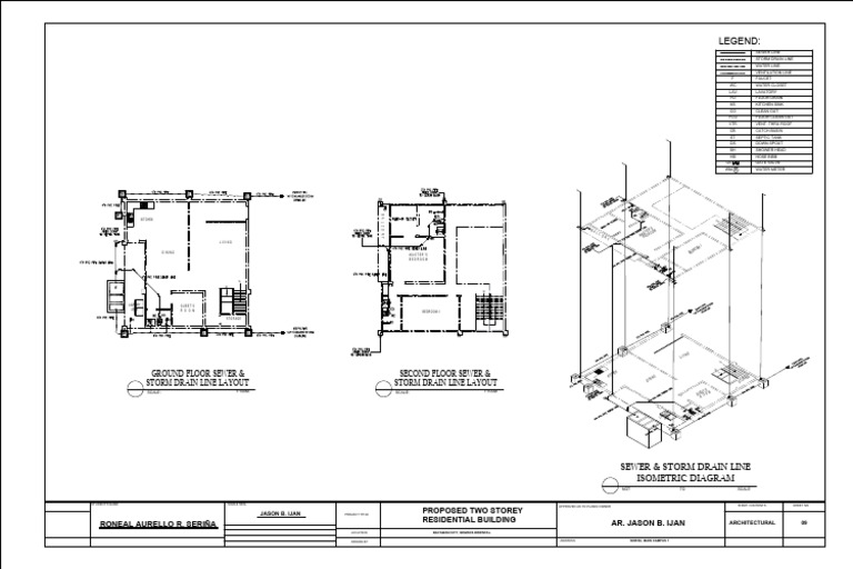 Storm Drain Line Layout for Building | PDF | Sanitation | Water Pollution