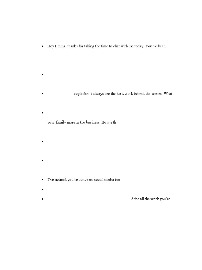 Interview Script | PDF