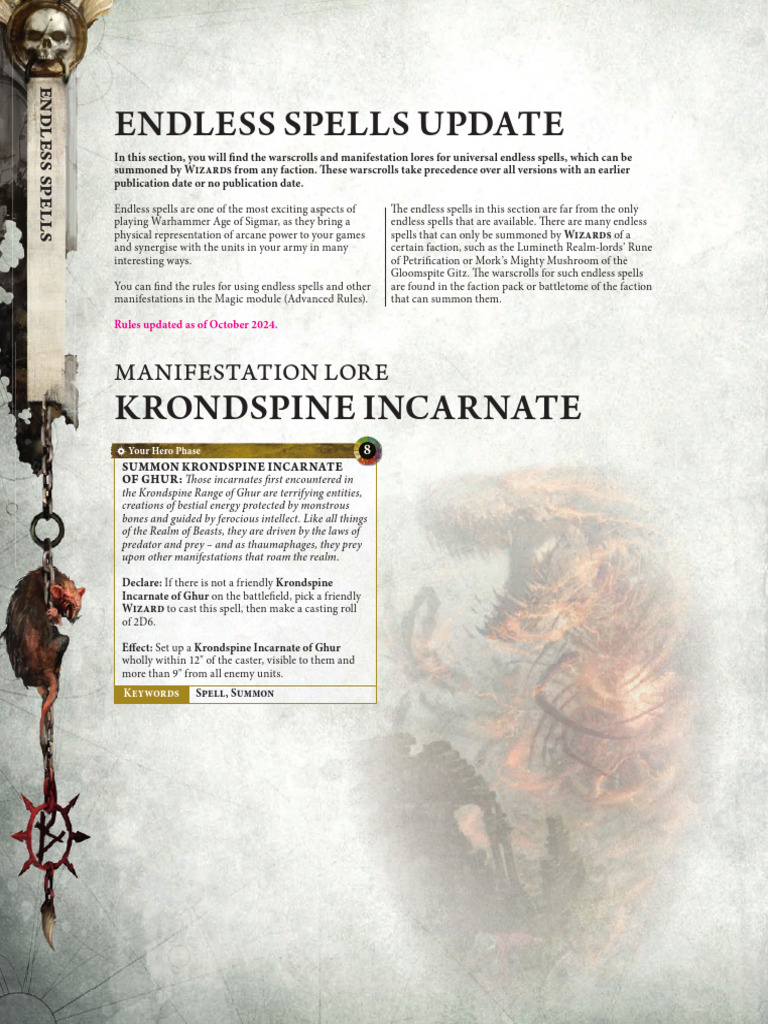Endless Spells Guide for Wizards | PDF