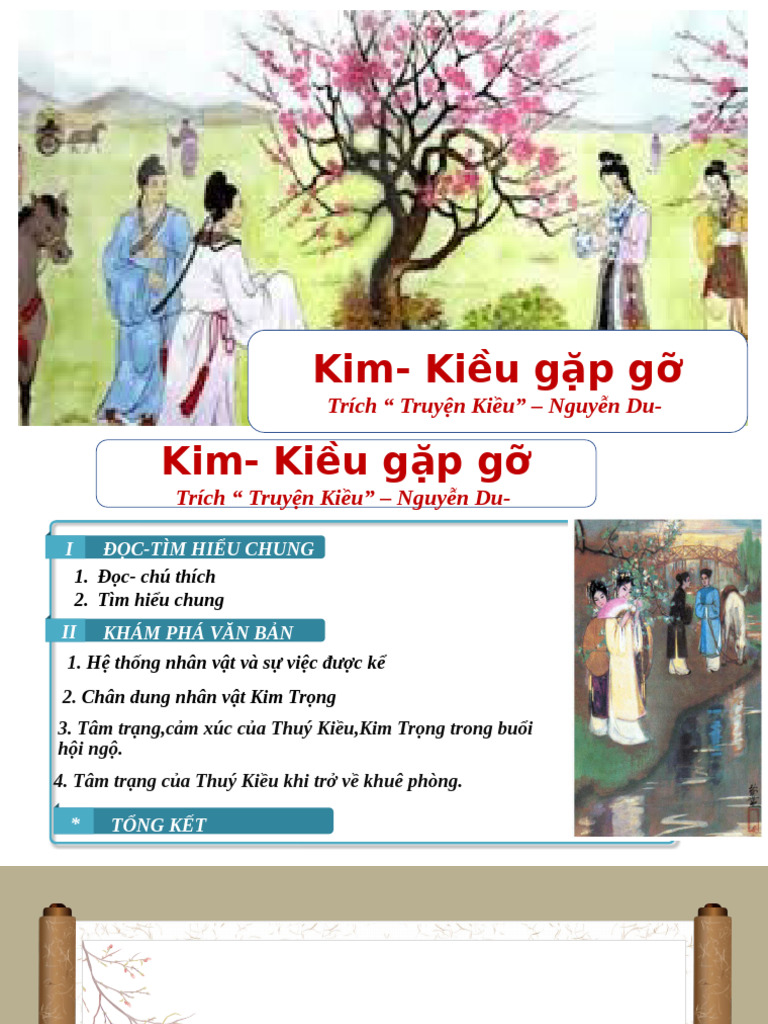 Thúy Kiều Kim Trọng gặp gỡ