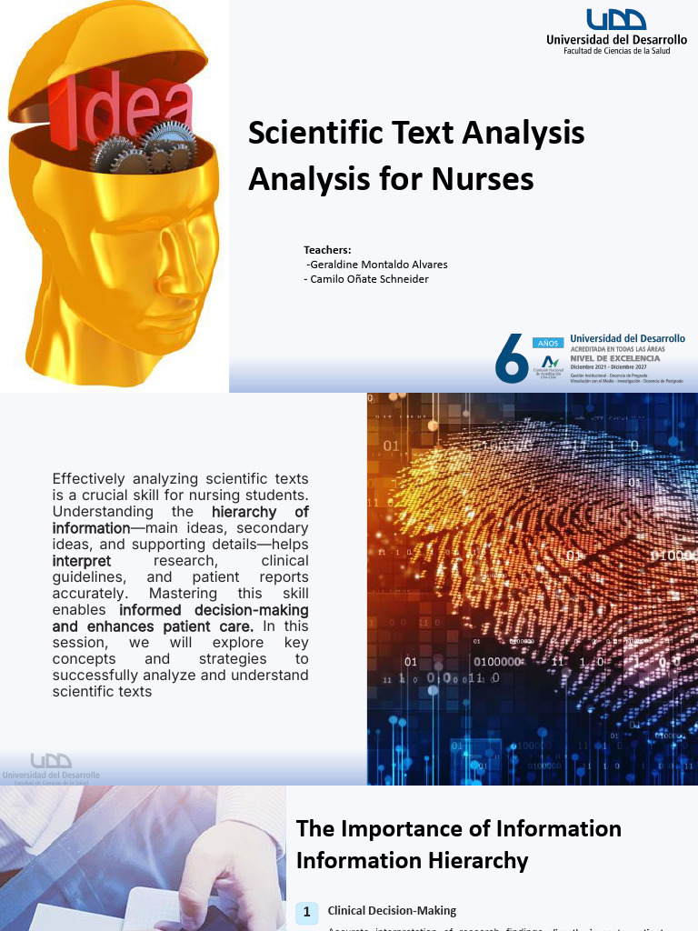 Scientific Text Analysis For Nurses | PDF | Information | Nursing