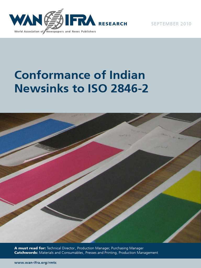 Indian Newsinks ISO 2846-2 Compliance | PDF | Color | Image Processing