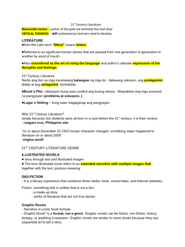 Final 21ST | PDF | Novels | Comics