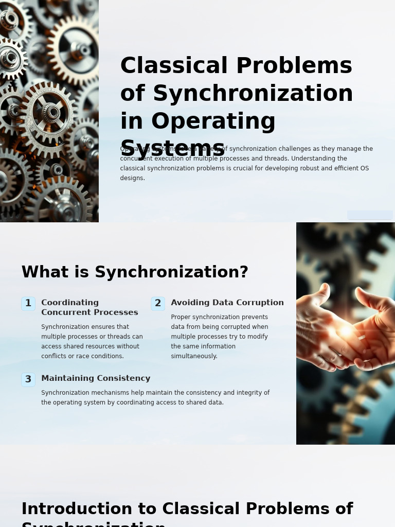 Classical Problems of Synchronization in Operating Systems | PDF ...
